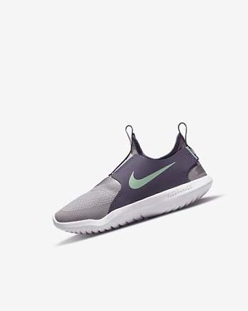 Grey / Purple / Mint Boy Nike Flex Runner Shoes | CA1128