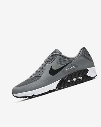 Grey / White / Black Women's Nike Air Max 90 G Golf Shoes | CA2742