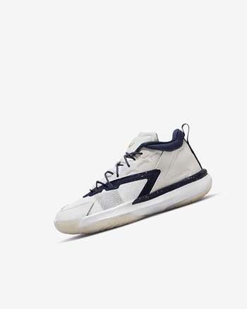 Khaki / White / Metal Gold / Navy Boy Nike Zion 1 Basketball Shoes | CA4530