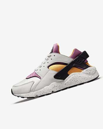 Light Beige / Gold / Black / Pink Men's Nike Air Huarache Sneakers | CA5063