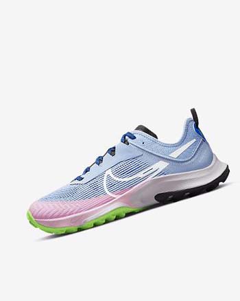 Light Blue / Royal / Black / White Women's Nike Air Zoom Terra Kiger 8 Trail Running Shoes | CA2954