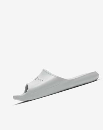 Light Grey / White Men's Nike Victori One Slides | CA3043