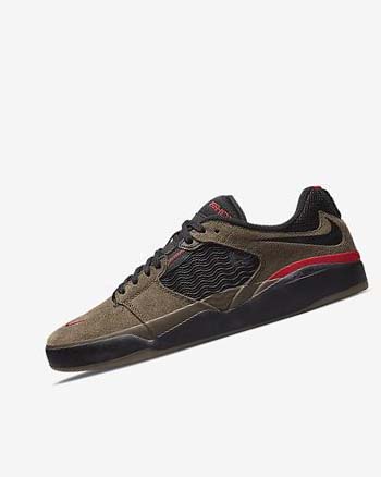 Light Olive / Light Olive / Red / Black Women's Nike SB Ishod Wair Skate Shoes | CA2215
