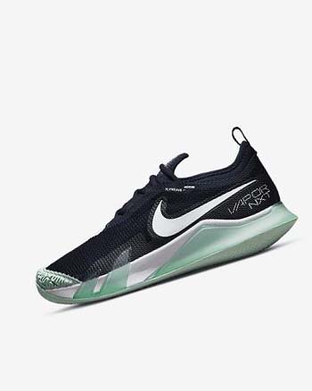 Obsidian / Mint / White Women's Nike Court React Vapor NXT Tennis Shoes | CA5561