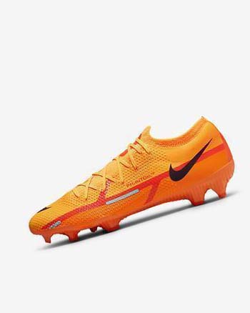 Orange / Orange / Light Red / Black Men's Nike Phantom GT2 Pro FG Soccer Cleats | CA3044