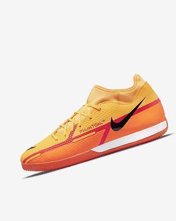 Orange / Orange / Light Red / Black Men's Nike Phantom GT2 Academy Dynamic Fit IC Soccer Shoes | CA4657