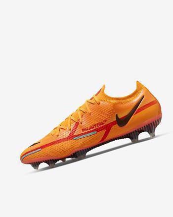 Orange / Orange / Light Red / Black Men's Nike Phantom GT2 Elite FG Soccer Cleats | CA4833