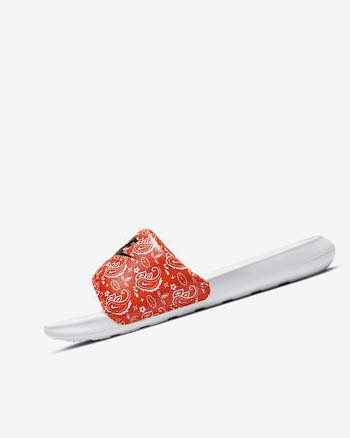 Orange / White / Black Women's Nike Victori One Slides | CA3204