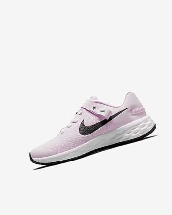 Pink / Black Boy Nike Revolution 6 FlyEase Running Shoes | CA2400