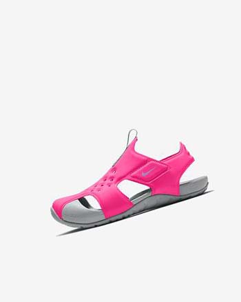 Pink / Grey / Fuchsia Girls' Nike Sunray Protect 2 Sandals | CA2765