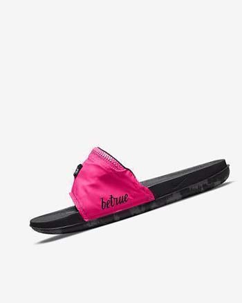 Pink Men's Nike OffCourt Be True Slides | CA4860