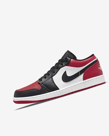 Red / Black / White Men's Nike Air Jordan 1 Low Sneakers | CA5344