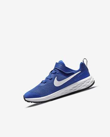Royal / Black / White Girls' Nike Revolution 6 Running Shoes | CA2583