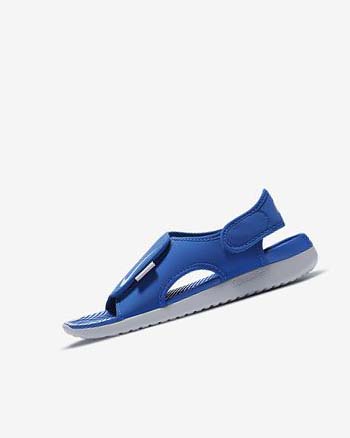 Royal / Grey Girls' Nike Sunray Adjust 5 V2 Sandals | CA3095