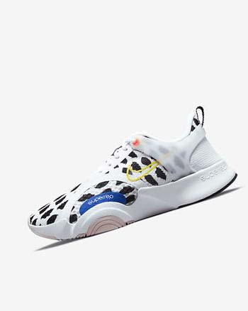 White / Black / Blue / Yellow Women's Nike SuperRep Go 2 Training Shoes | CA2290