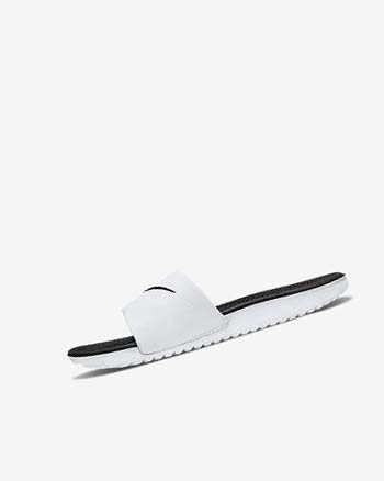 White / Black Boy Nike Kawa Slides | CA2596