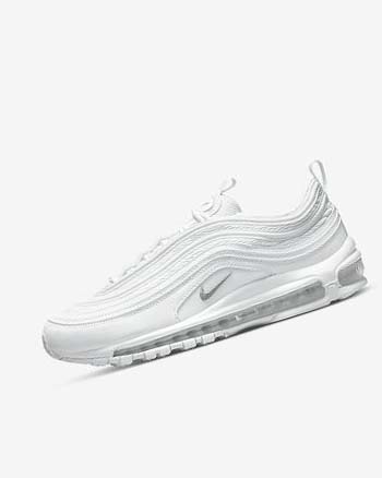 White / Black / Grey Men's Nike Air Max 97 Casual Shoes | CA1141
