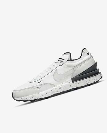 White / Black / Light Beige Men's Nike Waffle One Crater Sneakers | CA4541