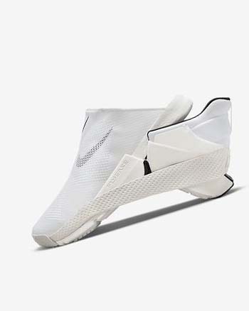White / Black Men's Nike Go FlyEase Sneakers | CA4949
