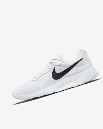 White / Black Men's Nike Tanjun Sneakers | CA2785