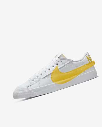 White / Black / Orange Men's Nike Blazer Low Jumbo Sneakers | CA5006
