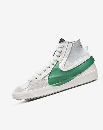 White / Blue Men's Nike Blazer Mid '77 Jumbo Sneakers | CA2837