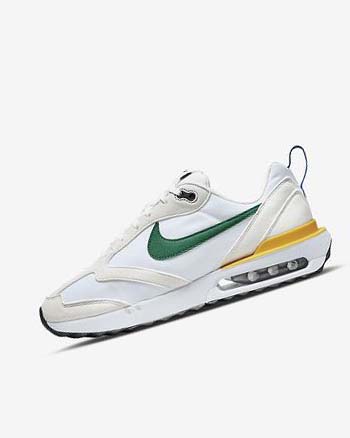 White / Gold Men's Nike Air Max Dawn Sneakers | CA2287