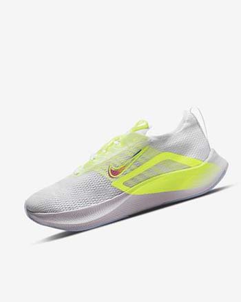 White / Green / Platinum Women's Nike Zoom Fly 4 Premium Running Shoes | CA5349