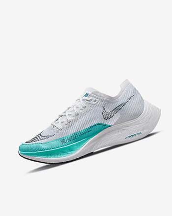 White / Green / Turquoise / Black Women's Nike ZoomX Vaporfly Next% 2 Running Shoes | CA4947