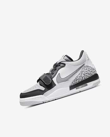 White / Grey / Black Boy Nike Air Jordan Legacy 312 Low Basketball Shoes | CA5185