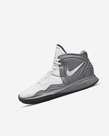 White / Grey / Black Girls' Nike Kyrie Infinity SE Basketball Shoes | CA5339
