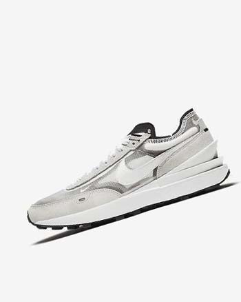 White / Grey / Black Men's Nike Waffle One Sneakers | CA5390