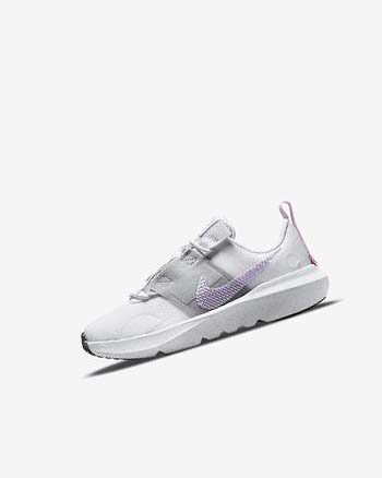 White / Grey / Pink / Purple Boy Nike Crater Impact Sneakers | CA4557