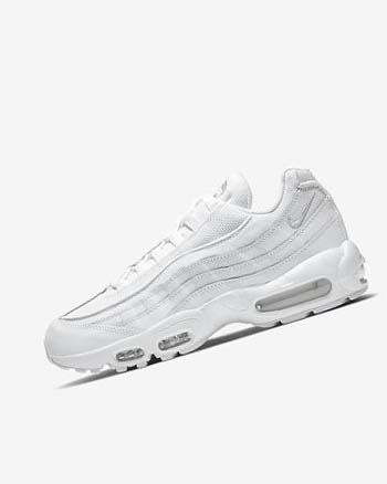 White / Grey / White Men's Nike Air Max 95 Essential Casual Shoes | CA1103