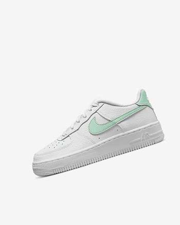 White / Mint Boy Nike Air Force 1 Sneakers | CA2738