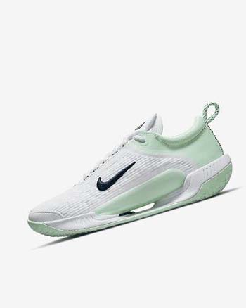 White / Mint / Obsidian Women's Nike Court Zoom NXT Tennis Shoes | CA2554