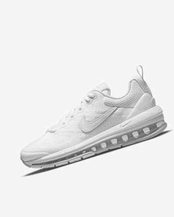 White / Platinum / White Women's Nike Air Max Genome Casual Shoes | CA2804