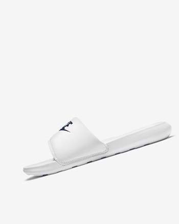 White / Royal Men's Nike Victori One Slides | CA2205