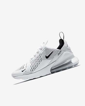 White / White / Black Women's Nike Air Max 270 Casual Shoes | CA1112