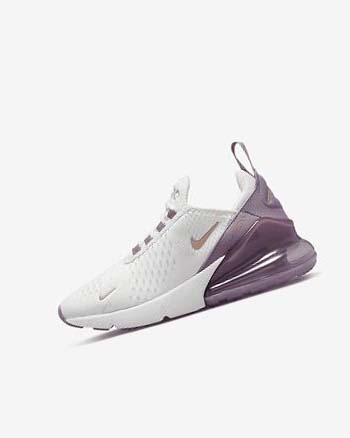 White / White / Metal Red Brown Boy Nike Air Max 270 Casual Shoes | CA4715