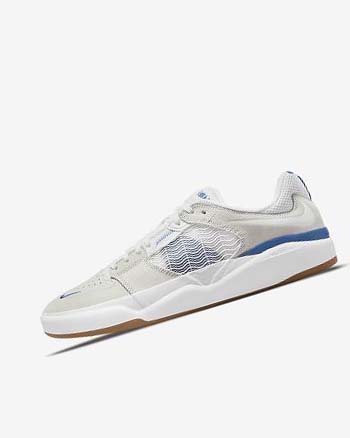 White / White / Royal / White Men's Nike SB Ishod Wair Skate Shoes | CA2760