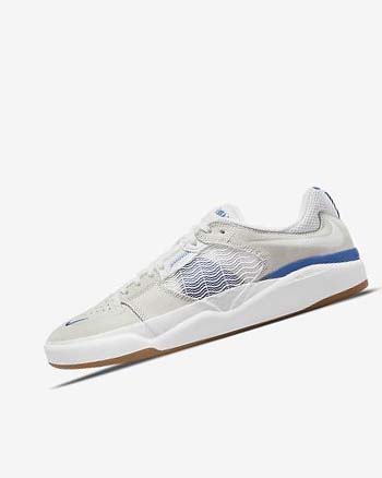 White / White / Royal / White Women's Nike SB Ishod Wair Skate Shoes | CA2726