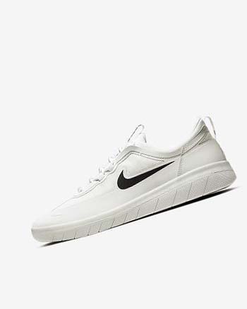 White / White / White / Black Men's Nike SB Nyjah Free 2 Skate Shoes | CA5033