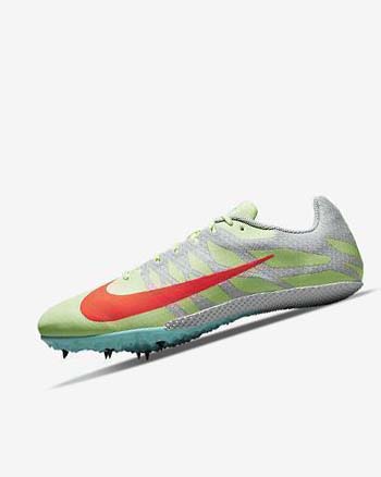 Yellow / Orange / Turquoise Men's Nike Zoom Rival S 9 Spikes | CA4522